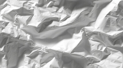 Poster - Crumpled paper texture background white gray abstract design graphic resource for designers and artists