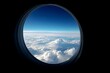 © AndiAzis - Cloudscape Viewed from Airplane Window: A Breathtaking Aerial Perspective of Cumulus Clouds and Blue Sky During Flight