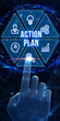 © TenPixels - Business, Technology, Internet and network concept. Concept meaning proposed strategy or course of actions for certain time. 3d illustration