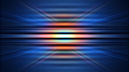 Fototapete - Abstract dark background of light with stripes of colourful rays moving from the center, futuristic energy burst design with glowing lines in motion and radiant color light effects