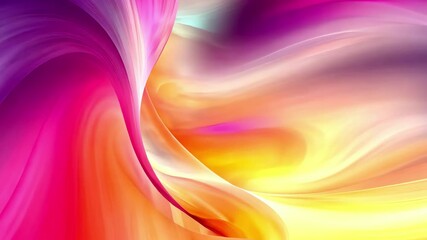 Poster - Abstract shapes flow gracefully over a vibrant background filled with color and movement, abstract shapes moving over vibrant background