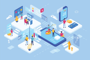 Poster - Digital strategists collaborate on data finance and technology platforms