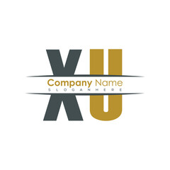 Poster - initial monogram letter logo with creative design.
