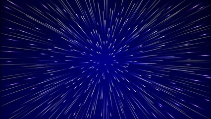 Aufkleber - Fast movement hyper speed abstract vector background. Motion line power action. Warp acceleration effect. Futuristic digital velocity concept with energy burst in dynamic motion trail.