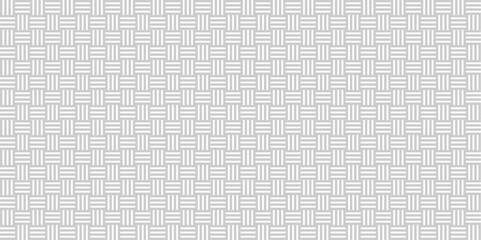 Poster - abstract overlapping vector white and gray pattern wave lines fabric square line background. seamles