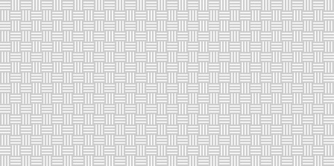 Poster - abstract overlapping vector white and gray pattern wave lines fabric square line background. seamles