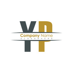 Poster - initial monogram letter logo with creative design.