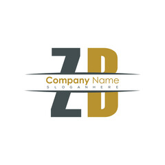 Poster - initial monogram letter logo with creative design.