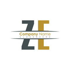 Poster - initial monogram letter logo with creative design.