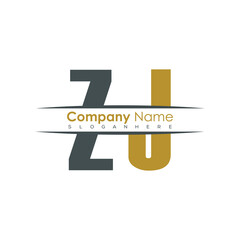 Poster - initial monogram letter logo with creative design.