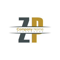 Poster - initial monogram letter logo with creative design.