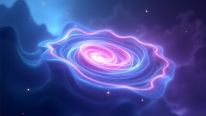 Wall Mural - Glowing Nebula Galaxy Space Abstract Illustration