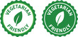 © MindVision - vegetarian friendly label set