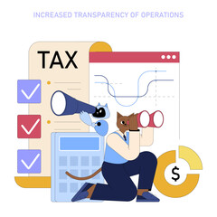 Poster - AI For Managers. Flat Vector Illustration