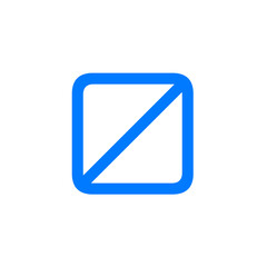 Wall Mural - square split diagonal icon