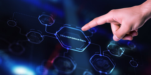 transformation and digitalization technology and business concept