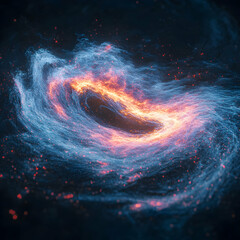 Poster - Abstract Swirling Vortex Of Light And Color