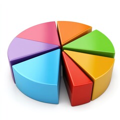 Poster - Colorful pie chart illustrating data distribution.
