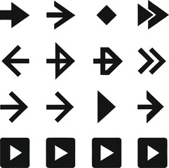 Poster - arrow icons set