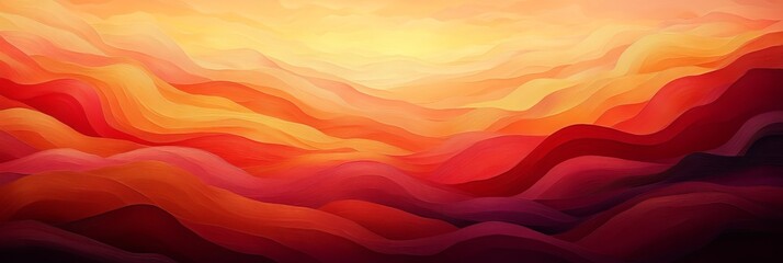 Poster - Abstract Earthy Brown and Tan 3D Rendered Layered Paper Waves on a Soft Gradient Background
