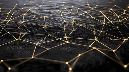 Aufkleber - Dynamic holographic data visualization virtual space infographic tech environment aerial view innovation