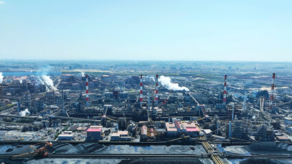 Poster - 工業地帯の風景　空撮
