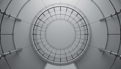 Poster - Industrial design overview modern architecture abstract content minimalist environment aerial viewpoint futuristic concept for seo impact