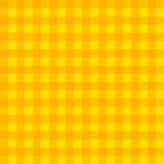 Wall Mural - Colorful gingham seamless pattern for summer.Checkered tartan plaid repeat pattern in yellow and orange.Geometric vector illustration background wallpaper.