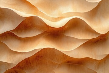 Poster - Abstract image of undulating, sandy waves, evoking desert landscapes and natural textures.