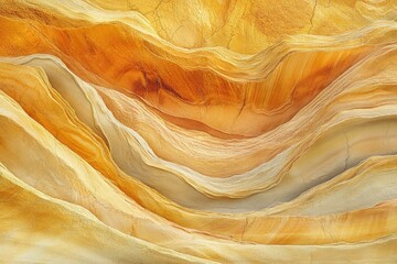 Poster - Swirling layers of sandstone reveal a mesmerizing geological formation, showcasing nature's artistry in warm, earthy tones.