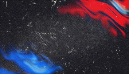 Poster - abstract red and blue color swirl on dark textured canvas with scratched details for digital backgrounds, modern prints, or futuristic design concepts

