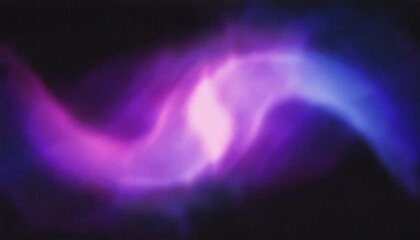 Poster - abstract digital art of swirling violet and blue light wave on dark background for tech design, music visuals, wall art, or futuristic interface element

