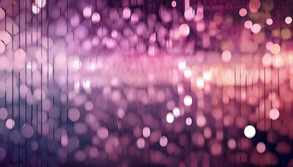 Poster - abstract purple bokeh light pattern with vertical paint drips for romantic design, digital art backgrounds, event flyers, or dreamy visual branding

