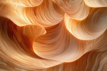 Aufkleber - Swirling sandstone formations create a mesmerizing abstract pattern of warm, earthy tones.