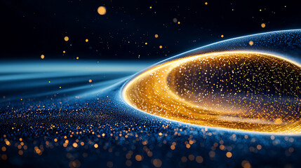 Poster - Exploring cosmic phenomena black hole simulation space digital art universe abstract viewpoint