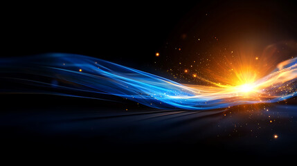Poster - Dynamic light explosion abstract background digital art vibrant colors creative concept