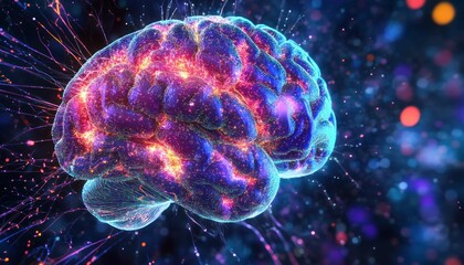 Poster - Luminous Brain: A Visualization of Neural Networks and Cognitive Processes