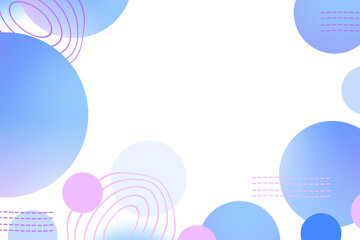 Poster - Abstract geometric background gradient soft light blue purple with line for Graphic business background hitech technology digital design illustration web template backdrop desktop wallpaper bubbles