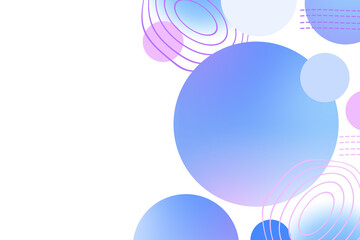 Poster - Abstract geometric background gradient soft light blue purple with line for Graphic business background hitech technology digital design illustration web template backdrop desktop wallpaper bubbles