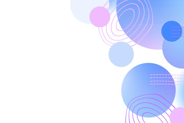 Poster - Abstract geometric background gradient soft light blue purple with line for Graphic business background hitech technology digital design illustration web template backdrop desktop wallpaper bubbles