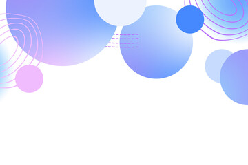 Poster - Abstract geometric background gradient soft light blue purple with line for Graphic business background hitech technology digital design illustration web template backdrop desktop wallpaper bubbles