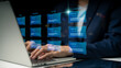 © Pornnapa - Iterative processes, a devops team, incremental work, and a lean project management application.  The Kanban board framework approach is used in agile software development on a PC with a developer.