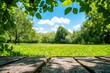© Abdi - Wooden picnic table in park (1)