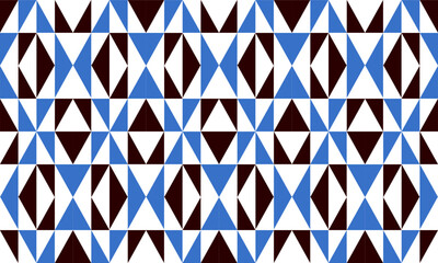 abstract triangle geometric blue and black background patch work seamless repeat style, replete imag