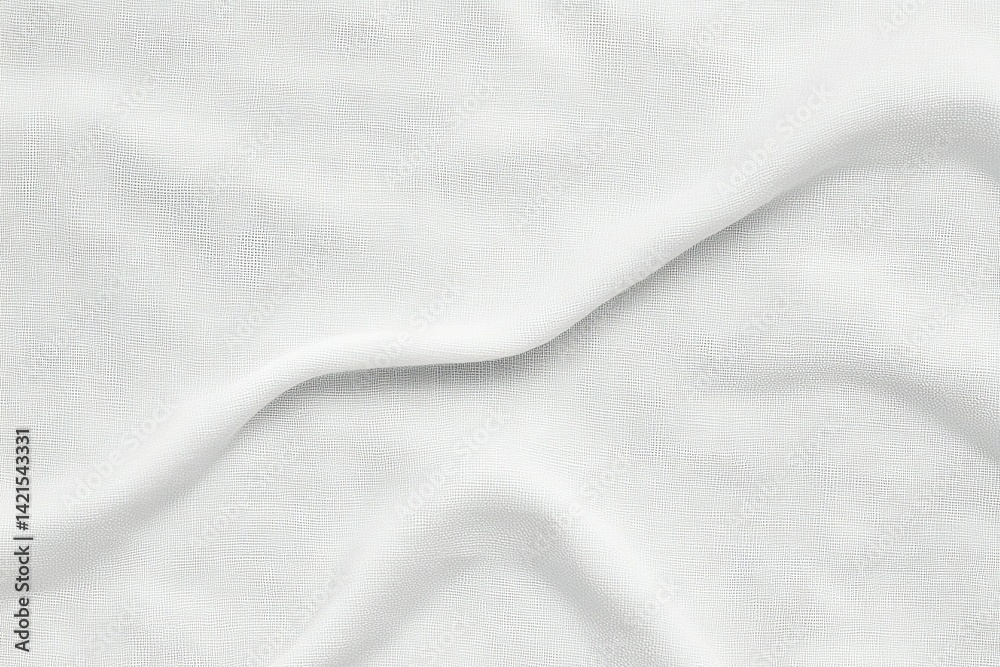 Softly Draped White Fabric Texture with Elegant Folds and Monochromatic ...