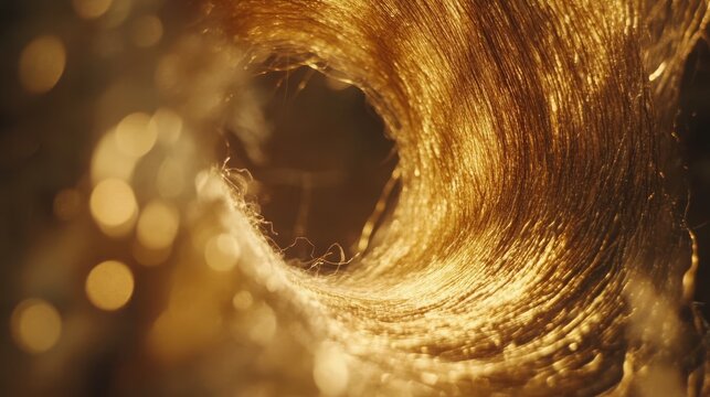 Surreal motion background with a spinning soft thread effect