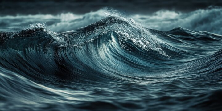 Twisted wave moves gently on a dreamy toned background