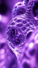Poster - Abstract Purple Structures Close-up