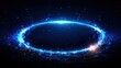 © Thanawat_Suesoypan - Cosmic blue glowing ring in a starry universe