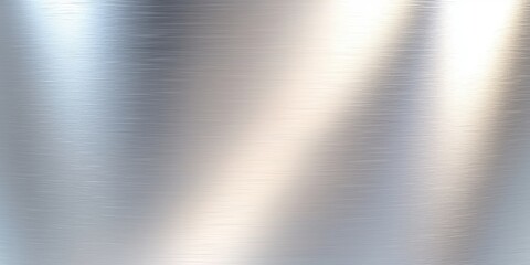 Poster - A smooth, reflective surface of brushed metal with subtle light variations and a silvery sheen.